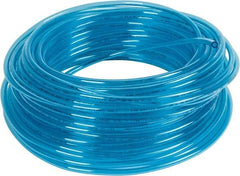 Coilhose Pneumatics - 0.16" ID x 1/4" OD, 100' Long, Polyurethane Tube - Trans Blue, 148 Max psi, -60 to 200°F - Top Tool & Supply