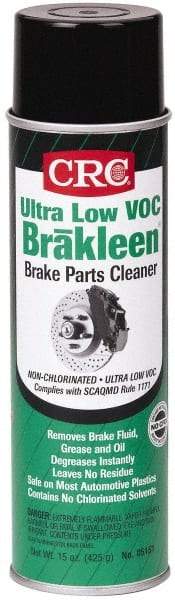 CRC - Ultra Low-VOC Brake Parts Cleaner - 20 Ounce Aerosol Can - Top Tool & Supply