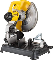 DeWALT - 14" Blade Diam, 1" Arbor Hole, Miter Multi-Cutter Metal Cutting Chop & Cutoff Saw - 1,300 RPM, 4 hp, 120 Volts, 1 Phase - Top Tool & Supply