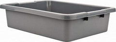 Rubbermaid - 4.6 Gal, Gray Polyethylene Tote Container - Nesting, 20" Long x 15" Wide x 5" High - Top Tool & Supply