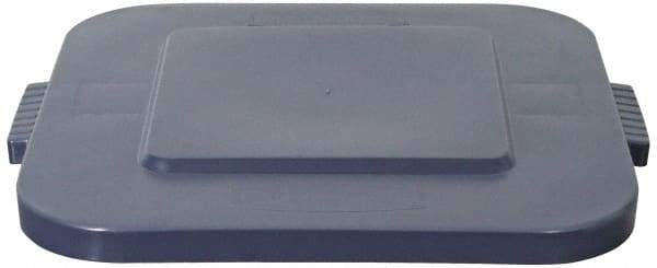 Rubbermaid - Square Lid for Use with 28 Gal Square Trash Cans - Gray, Polyethylene, For 3526 Brute Trash Cans - Top Tool & Supply