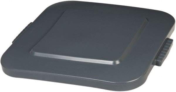 Rubbermaid - Square Lid for Use with 40 Gal Square Trash Cans - Gray, Polyethylene, For 3536 Brute Trash Cans - Top Tool & Supply