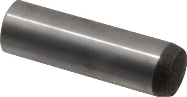 Value Collection - 10mm Diam x 35mm Pin Length Alloy Steel Standard Dowel Pin - C 58-62 Hardness, 37,100 Lb Breaking Strength, 1 Rounded End - Top Tool & Supply