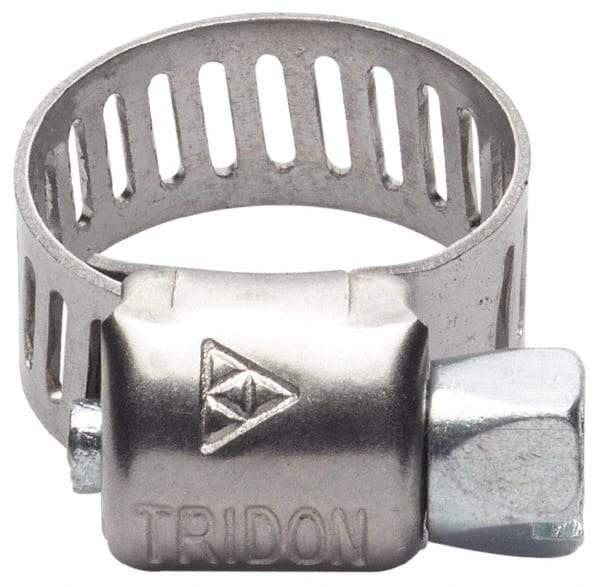 IDEAL TRIDON - SAE Size 332, 19-1/8 to 21-1/4" Diam, Stainless Steel Worm Drive Clamp - 1/2" Wide, Material Grade 201/305, Series 620 - Top Tool & Supply