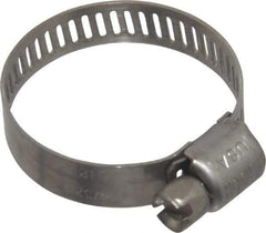 IDEAL TRIDON - SAE Size 12, 9/16 to 1-1/4" Diam, Stainless Steel Miniature Worm Drive Clamp - 5/16" Wide, Material Grade 301, Series 350 - Top Tool & Supply