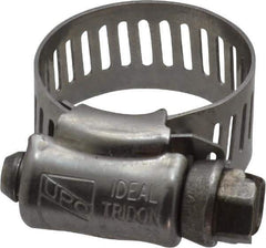 IDEAL TRIDON - SAE Size 8, 7/16 to 1" Diam, Stainless Steel Worm Drive Clamp - 1/2" Wide, Material Grade 201/305, Series 620 - Top Tool & Supply