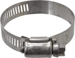 IDEAL TRIDON - SAE Size 28, 1-5/16 to 2-1/4" Diam, Stainless Steel Worm Drive Clamp - 1/2" Wide, Material Grade 201/305, Series 620 - Top Tool & Supply