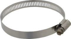 IDEAL TRIDON - SAE Size 48, 2-9/16 to 3-1/2" Diam, Stainless Steel Worm Drive Clamp - 1/2" Wide, Material Grade 201/305, Series 620 - Top Tool & Supply