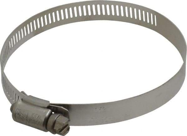 IDEAL TRIDON - SAE Size 52, 2-13/16 to 3-3/4" Diam, Stainless Steel Worm Drive Clamp - 1/2" Wide, Material Grade 201/305, Series 620 - Top Tool & Supply