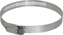 IDEAL TRIDON - SAE Size 56, 3-1/16 to 4" Diam, Stainless Steel Worm Drive Clamp - 1/2" Wide, Material Grade 201/305, Series 620 - Top Tool & Supply