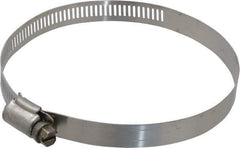 IDEAL TRIDON - SAE Size 64, 2-1/2 to 4-1/2" Diam, Stainless Steel Worm Drive Clamp - 1/2" Wide, Material Grade 201/305, Series 620 - Top Tool & Supply