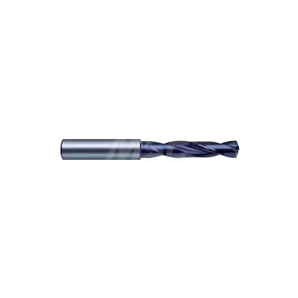 Screw Machine Length Drill Bit: 0.2047″ Dia, 140 °, Solid Carbide Coated, Right Hand Cut, Spiral Flute, Straight-Cylindrical Shank, Series 5510