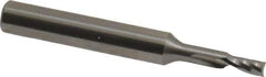 Onsrud - 1/8" Cutting Diam x 1/4" Length of Cut, 1 Flute, Upcut Spiral Router Bit - Uncoated, Right Hand Cut, Solid Carbide, 2" OAL x 1/4" Shank Diam, Single Edge, 21° Helix Angle - Top Tool & Supply