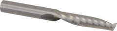 Onsrud - 3/8" Cutting Diam x 1-5/8" Length of Cut, 1 Flute, Upcut Spiral Router Bit - Uncoated, Right Hand Cut, Solid Carbide, 3-1/2" OAL x 3/8" Shank Diam, Single Edge, 21° Helix Angle - Top Tool & Supply