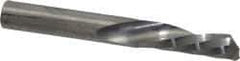 Onsrud - 1/4" Cutting Diam x 3/4" Length of Cut, 1 Flute, Downcut Spiral Router Bit - Uncoated, Right Hand Cut, Solid Carbide, 2" OAL x 1/4" Shank Diam, Single Edge, 21° Helix Angle - Top Tool & Supply