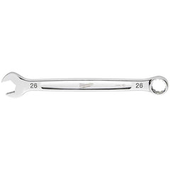 Combination Wrench: 26 mm Head Size Steel, Chrome-Plated