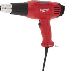 Milwaukee Tool - 570 to 1,000°F Heat Setting, 14.8 CFM Air Flow, Heat Gun - 120 Volts, 11.6 Amps, 1,400 Watts, 10.13' Cord Length - Top Tool & Supply