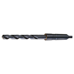 33/64 RHS / RHC HSS 118 Degree Radial Point General Purpose Taper Shank Drill - Steam Oxide - Exact Industrial Supply