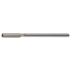 11/16 STR / RHC HSS Straight Shank Straight Flute Reamer - Bright - Exact Industrial Supply