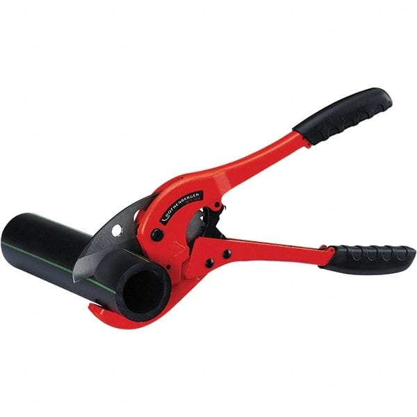 Rothenberger - 2-1/2" Pipe Capacity, Tube & Pipe Cutter - Cuts Plastic, PVC, CPVC, 11-3/4" OAL - Top Tool & Supply