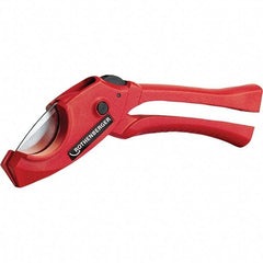 Rothenberger - 1-1/4" Pipe Capacity, Tube & Pipe Cutter - Cuts Plastic, PVC, CPVC, 7" OAL - Top Tool & Supply