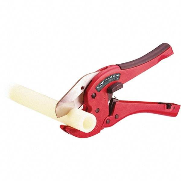 Rothenberger - 1-5/8" Pipe Capacity, Tube & Pipe Cutter - Cuts Plastic, PVC, CPVC, 9" OAL - Top Tool & Supply