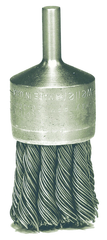 1-1/8'' Diameter - Knot Type Steel Wire End Brush - Top Tool & Supply