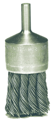 1-1/8'' Diameter - Knot Type Stainless End Brush - Top Tool & Supply