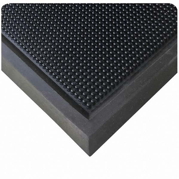 Wearwell - 24" Long x 16" Wide, Natural Rubber Surface, Boot Scrape Surface Entrance Matting - Top Tool & Supply