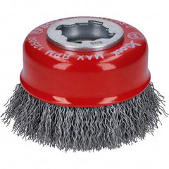 Bosch - 3" Diam 0.012" X-LOCK Carbon Steel Fill Cup Brush - Top Tool & Supply