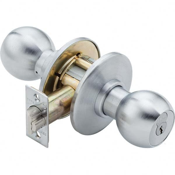 Best - Knob Locksets Type: Entrance Door Thickness: 1 3/4 - 2 1/8 - Top Tool & Supply