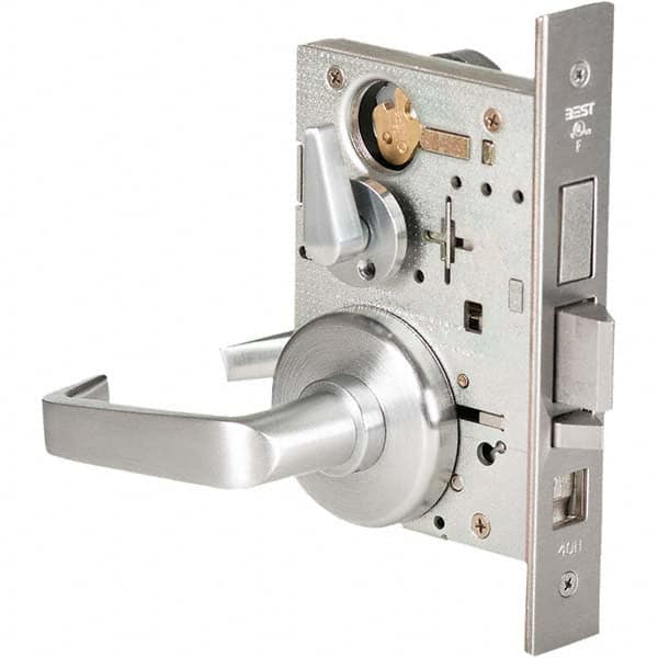 Best - Office Lever Lockset for 1-3/4" Thick Doors - Top Tool & Supply