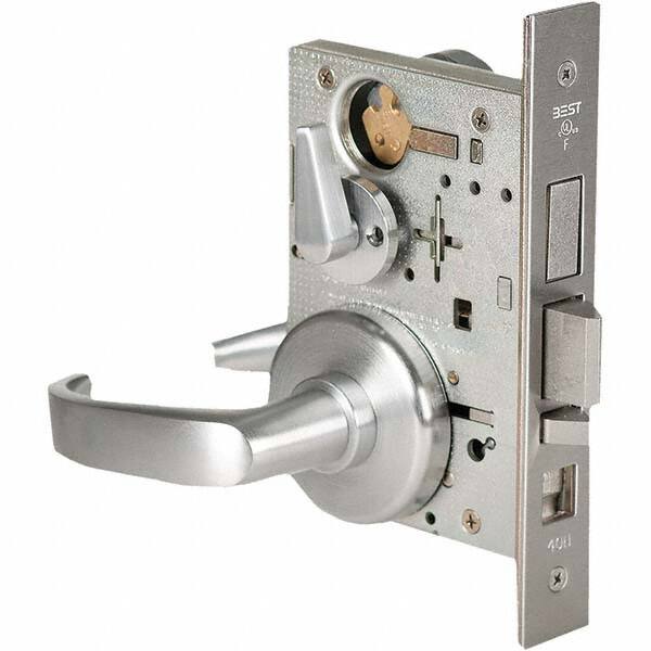 Best - Office Lever Lockset for 1-3/4" Thick Doors - Top Tool & Supply