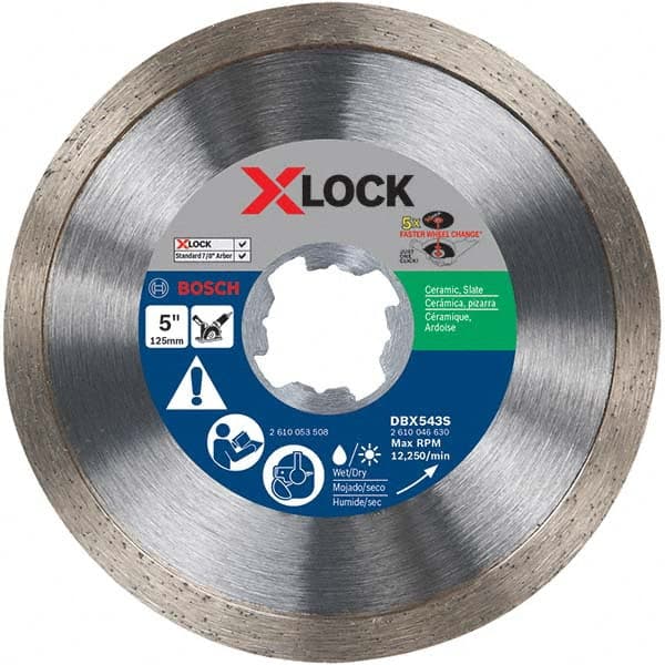 Bosch - Wet & Dry-Cut Saw Blades Blade Diameter (Inch): 5 Blade Material: Diamond-Tipped - Top Tool & Supply