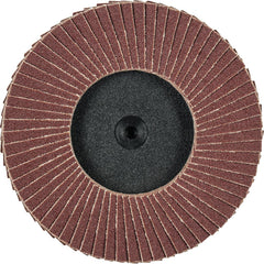 Flap Disc: 120 Grit, Aluminum Oxide, Type 27 Coated, Plastic-Backed, 10,000 RPM