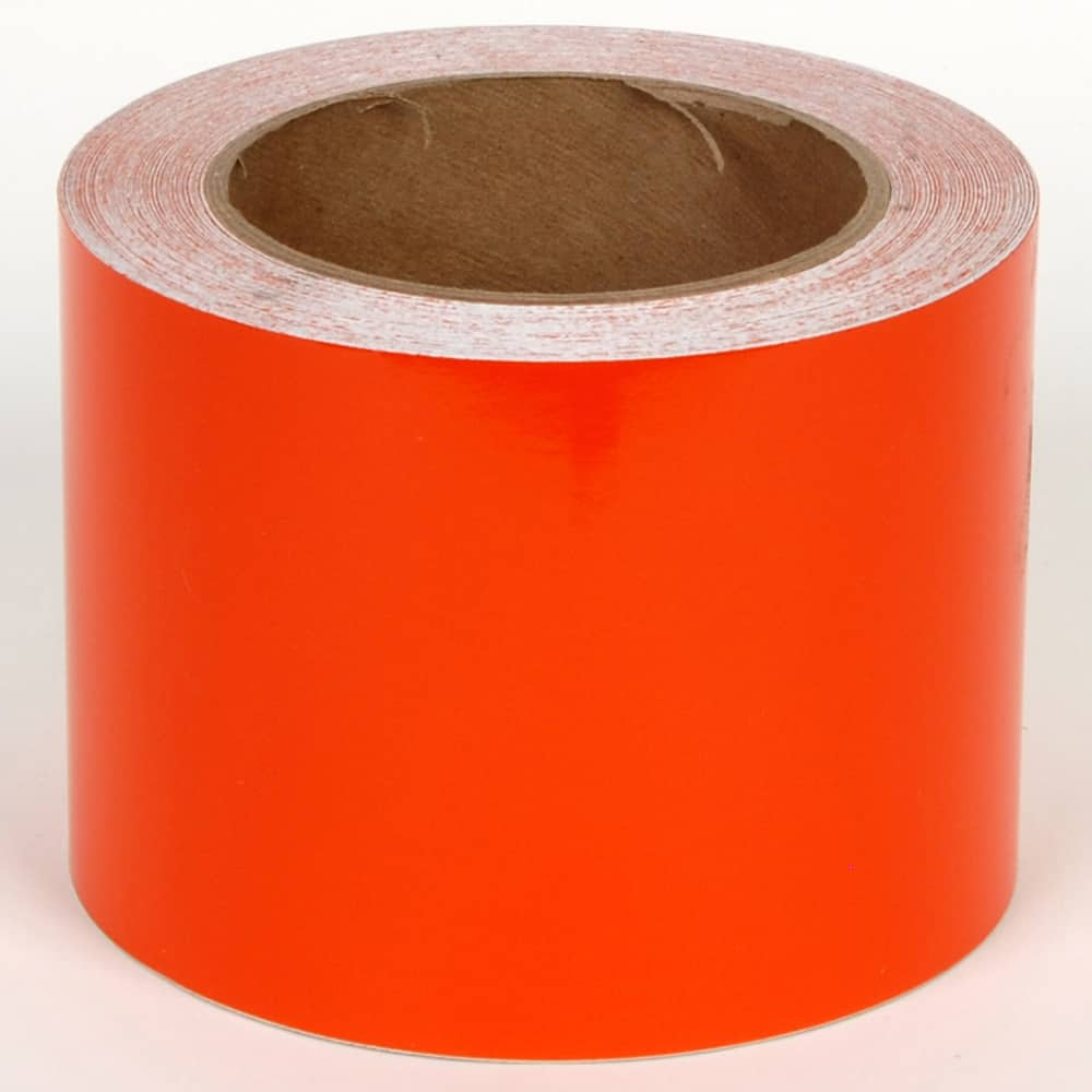 Cobra Systems - Labels, Ribbons & Tapes; Type: Vinyl Tape ; Color: Orange ; For Use With: VNM8 ; Width (Inch): 4 ; Length (Feet): 75 ; Material: Vinyl - Exact Industrial Supply