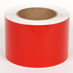 Cobra Systems - Labels, Ribbons & Tapes; Type: Vinyl Tape ; Color: Red ; For Use With: VNM8 ; Width (Inch): 8 ; Length (Feet): 984 ; Material: Vinyl - Exact Industrial Supply