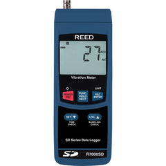 REED Instruments - Vibration Meters; Meter Type: Vibration Meter Datalogger ; Vibration Measurement Range: 10Hz-1kHz ; Display Type: 4 Digit LCD ; Power Supply: (6) AA Batteries ; Minimum Velocity (Inches per Second): 0.02 ; Minimum Velocity (Millimeters - Exact Industrial Supply