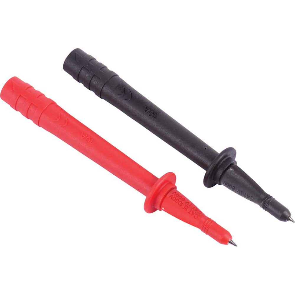 REED Instruments - Electrical Test Equipment Accessories; Accessory Type: Test Leads ; For Use With: REED R1050 & Test Leads that accept 0.16" (4mm) diameter shrouded banana connectors ; Color: Black; Red - Exact Industrial Supply