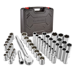 Powerbuilt - 47 Pc Mechanics Socket Set - Exact Industrial Supply