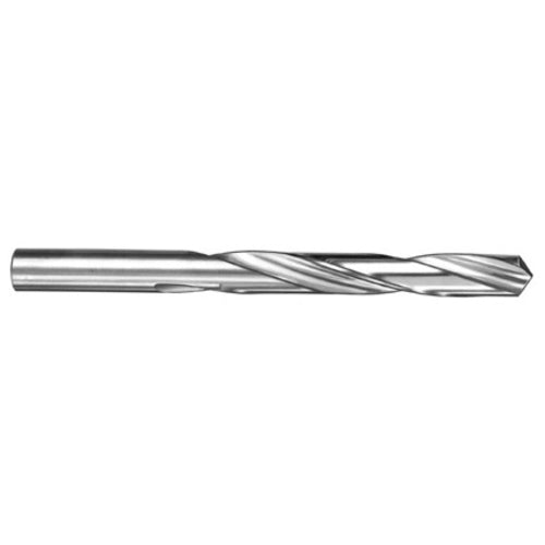 ‎#37 Dia. × 0.104″ Shank × 1-1/4″ Flute Length × 2-1/4″ OAL, 5xD, 118°, TA, 2 Flute, External, Round Solid Carbide Drill - Exact Industrial Supply