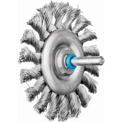 PFERD - Wheel Brushes; Outside Diameter (Inch): 3 ; Wire Type: Knotted ; Fill Material: Stainless Steel ; Trim Length (Inch): 5/8 ; Filament Wire Diameter Range: 0.0300 & Above ; Maximum RPM: 25000.000 - Exact Industrial Supply