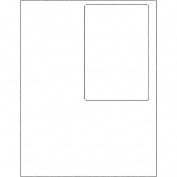 Tape Logic - Pack of (100) 4" x 6" White Paper Laser Labels - Top Tool & Supply