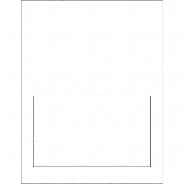 Tape Logic - Pack of (100) 7" x 4-1/4" White Paper Laser Labels - Top Tool & Supply