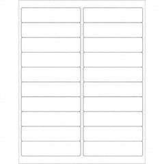 Tape Logic - Pack of (20), 100 Sheet 4" x 1" White Polyester Weatherproof Labels - Top Tool & Supply