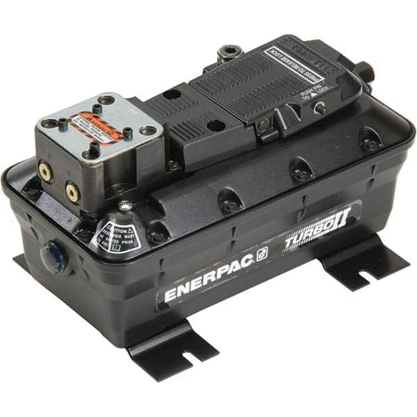 Enerpac - Power Hydraulic Pumps & Jacks Type: Air-Hydraulic Oil Capacity: 127 cu. In. - Top Tool & Supply