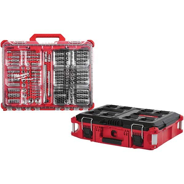 Milwaukee Tool - Socket Sets Measurement Type: Metric/Inch Drive Size: 1/4, 3/8 - Top Tool & Supply