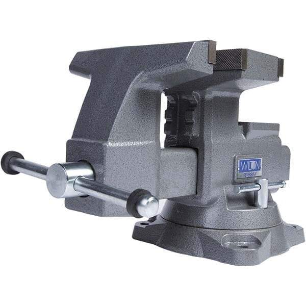 Wilton - Bench & Pipe Combination Vises Jaw Width (Inch): 8 Jaw Opening Capacity (Inch): 9-1/4 (Regular); 14-1/2 (Reversed) - Top Tool & Supply