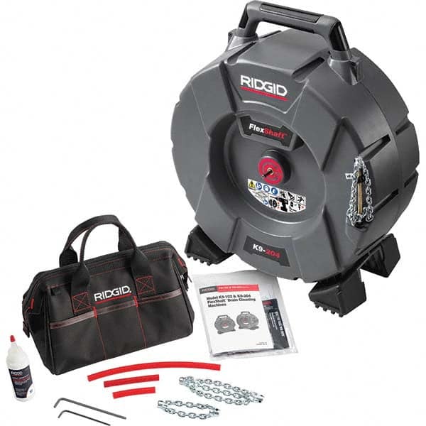 Ridgid - Electric & Gas Drain Cleaning Machines Type of Power: Cordless Drill (Not Included) For Minimum Pipe Size: 2 (Inch) - Top Tool & Supply