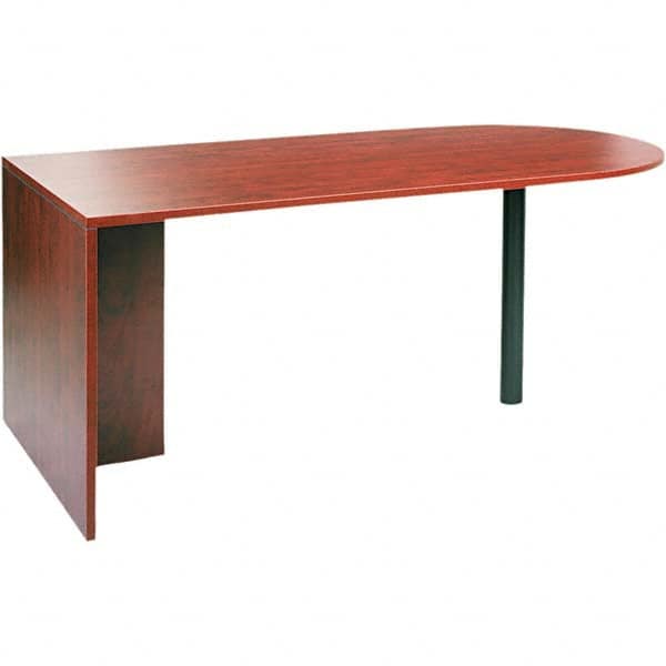 Office Desks; Type: Desk Shell; Center Draw: No; Color: Medium Cherry; Material: Woodgrain Laminate; Width (Inch): 71 in; 71; Overall Width: 71 in; Depth (Inch): 35-1/2; Color: Medium Cherry; Overall Height: 29.63 in; Center Drawer: No; Material: Woodgrai